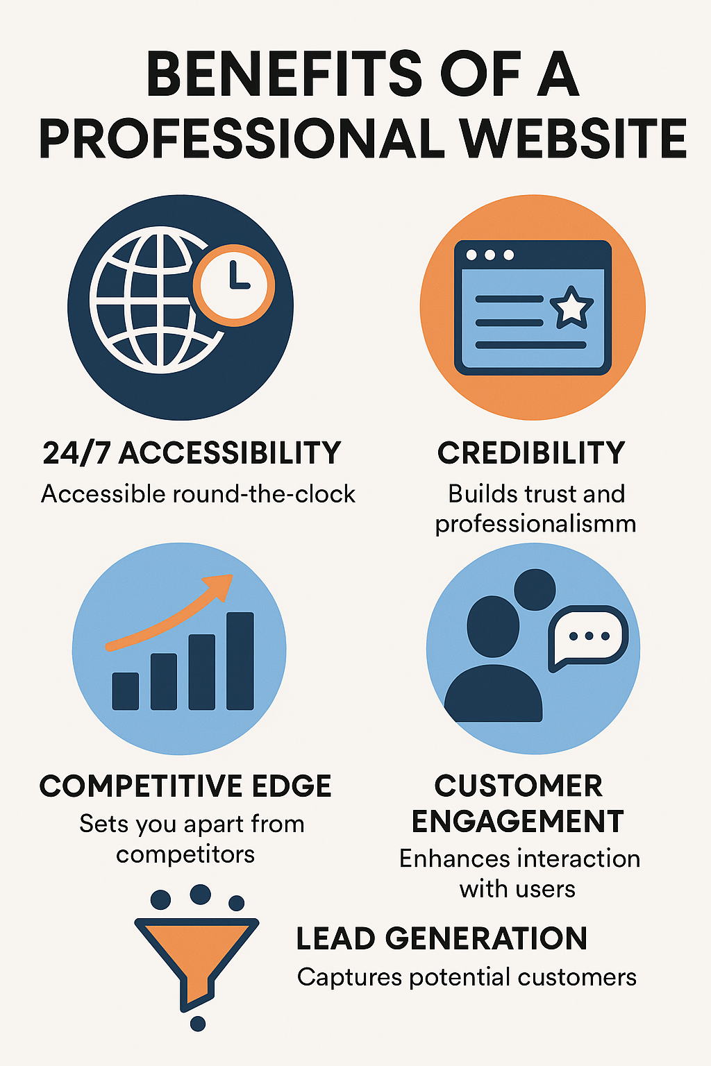 Professional business website displayed on multiple devices